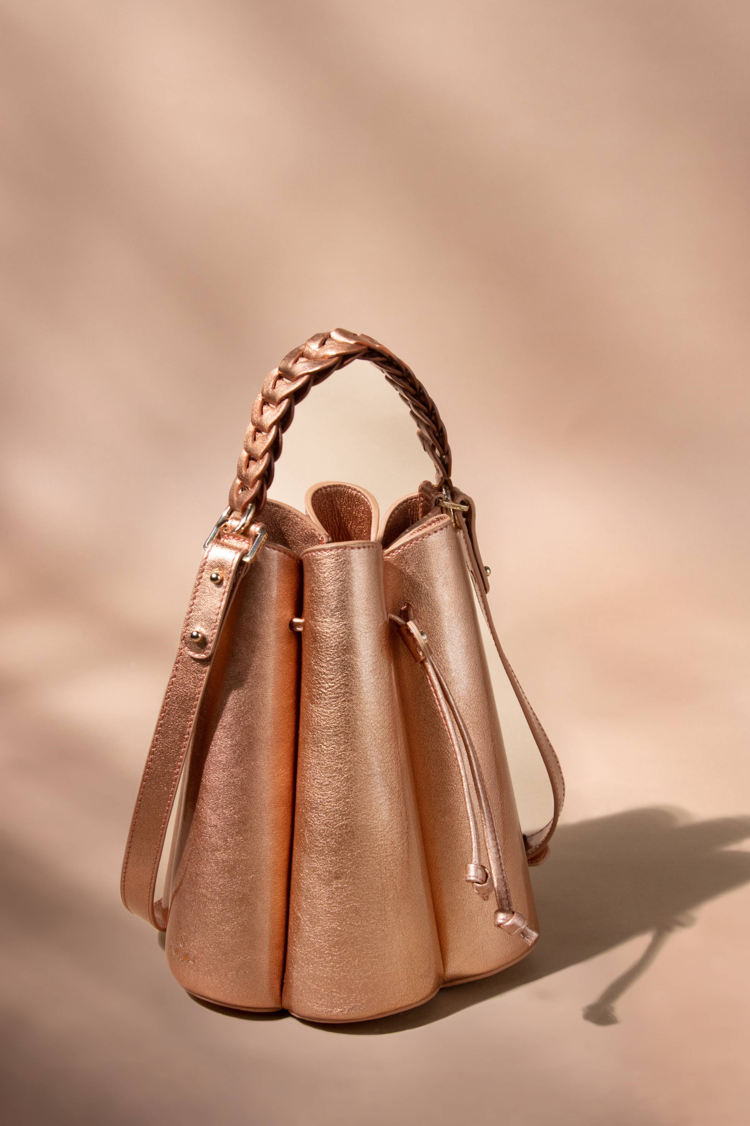Bolsa Alondra bucket de piel