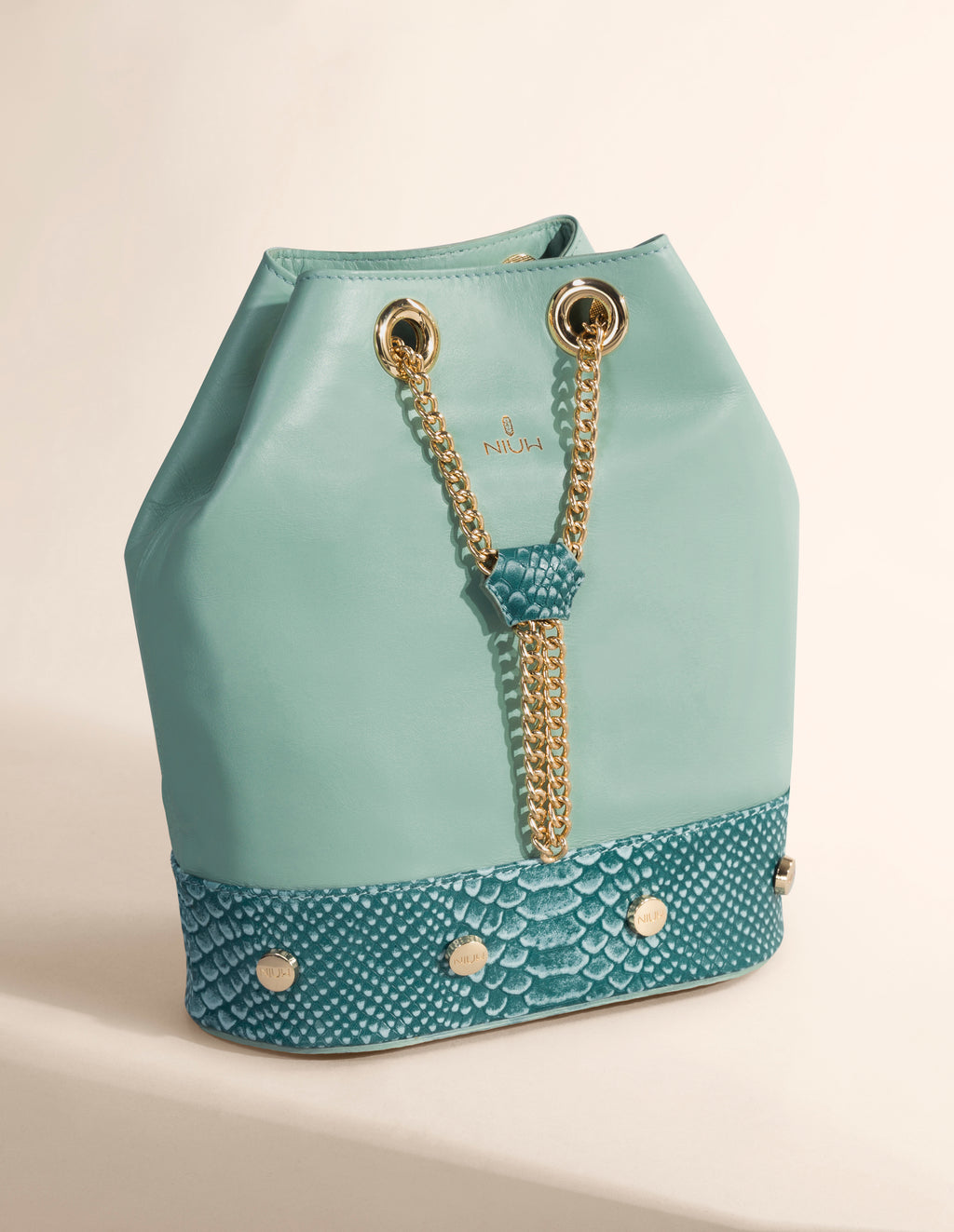Bolsa tote de piel con textura Zorzal