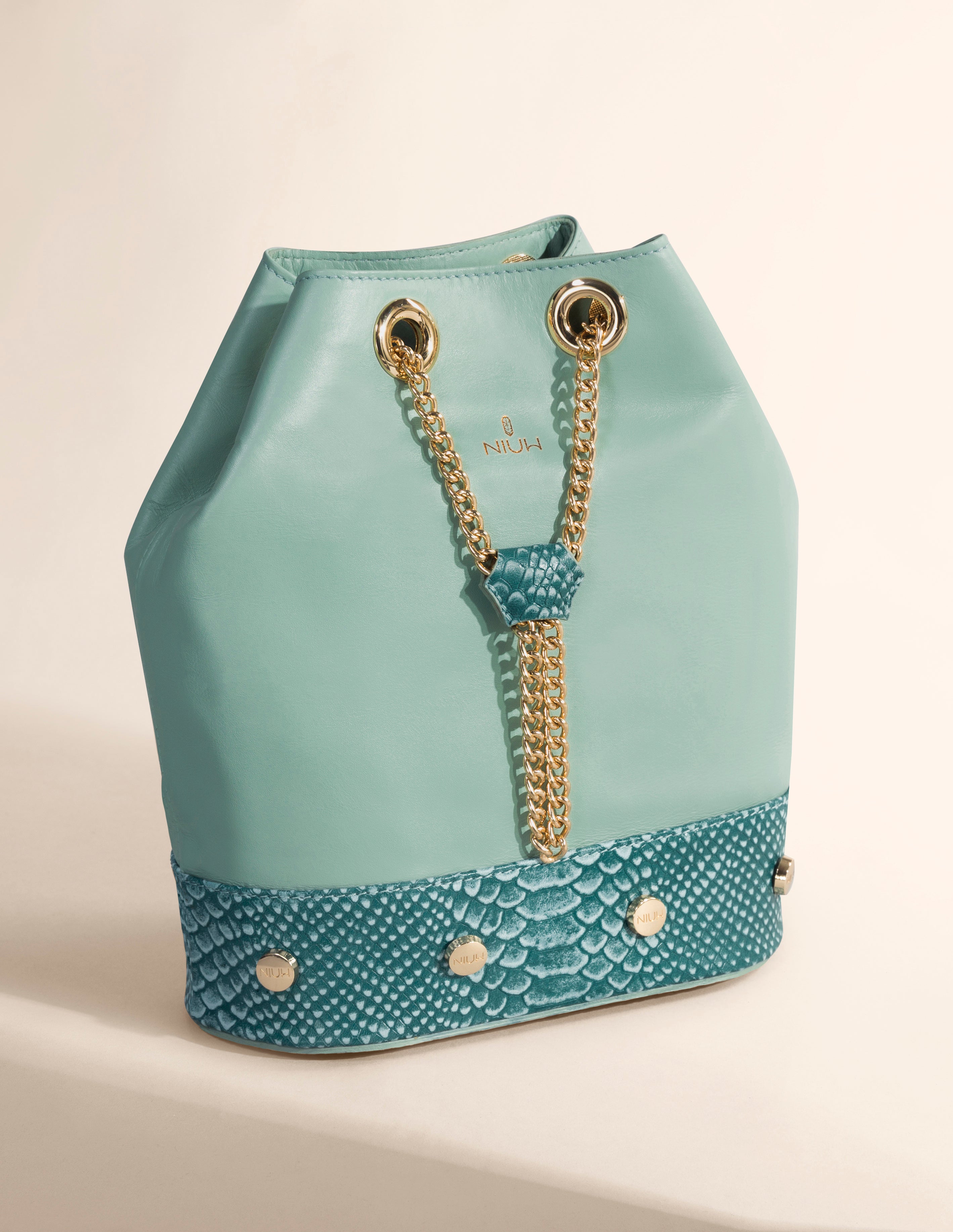 Bolsa tote de piel con textura Zorzal