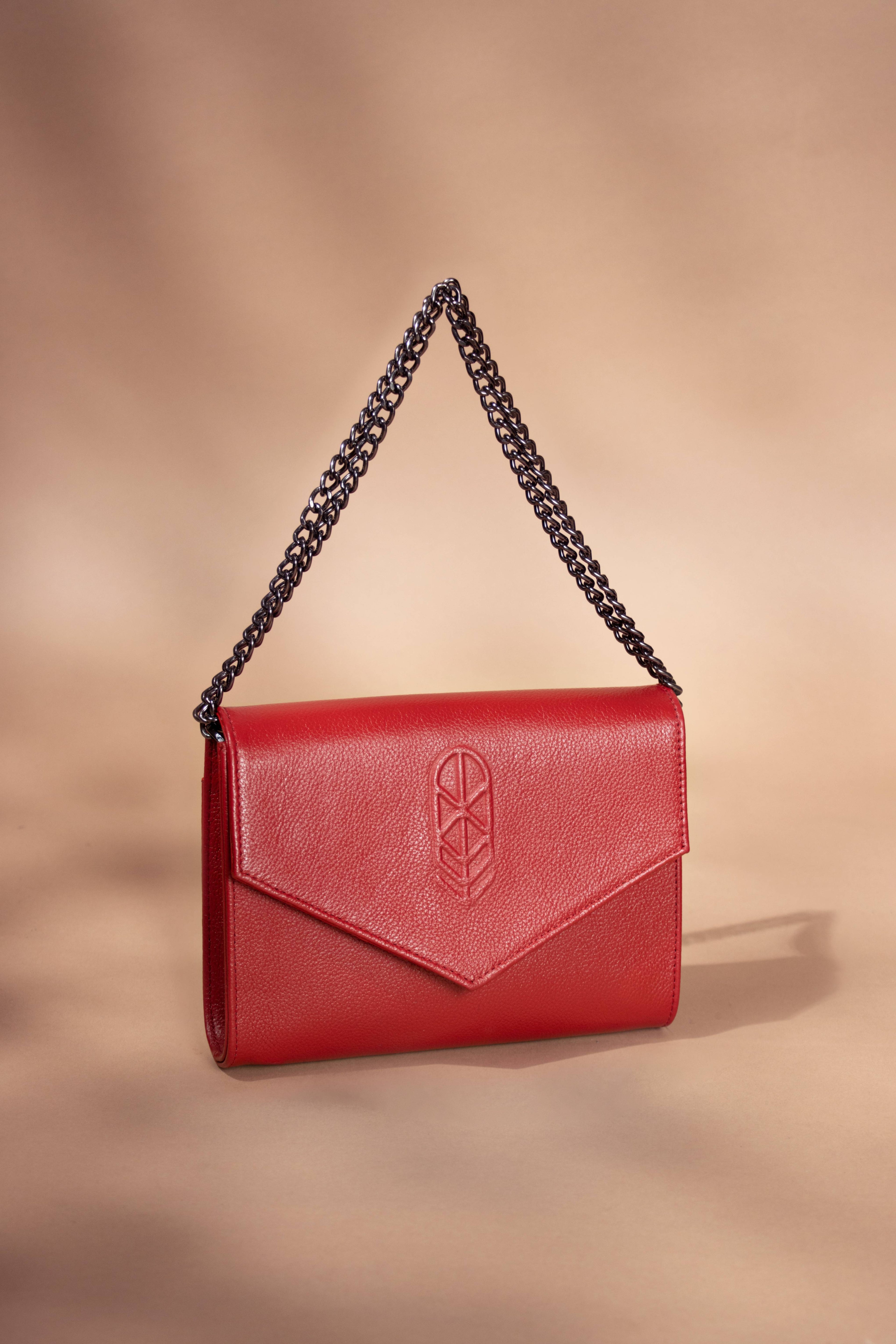 Bolsa crossbody de piel Cardenal