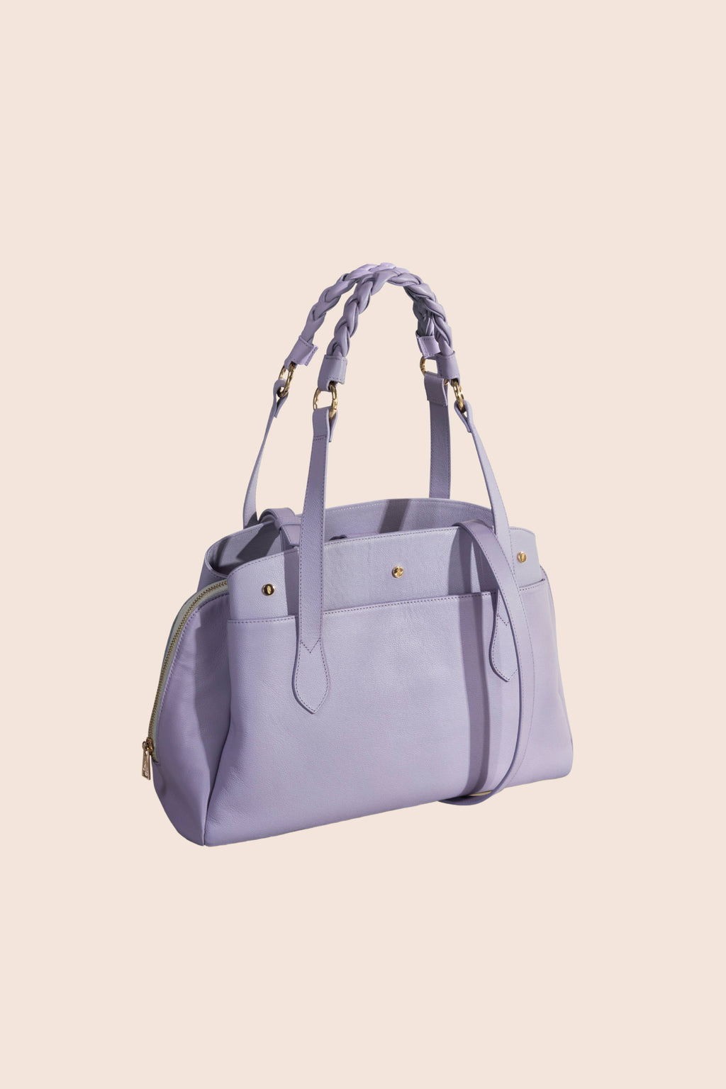 Bolsa tote de piel con textura Ninfa