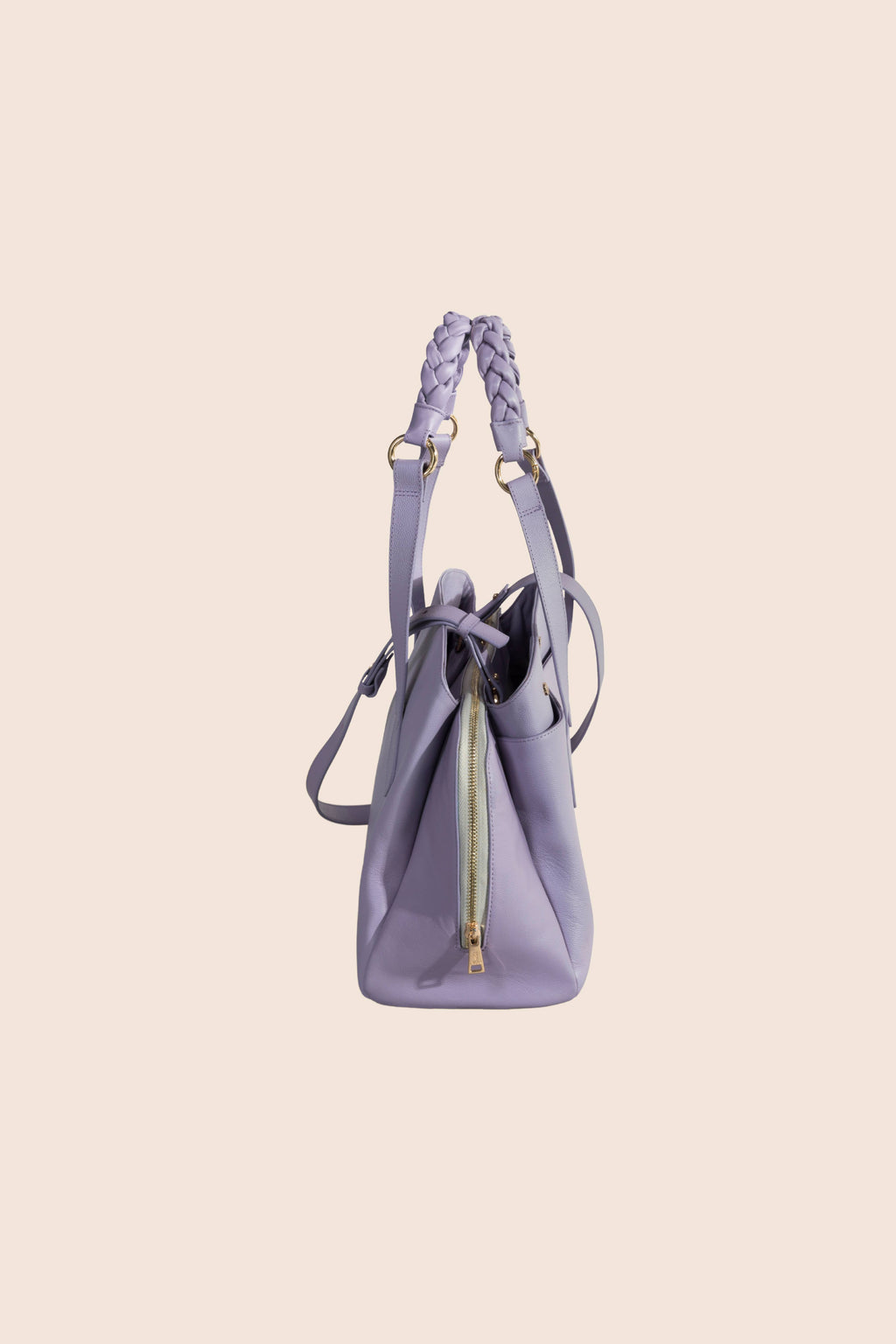 Bolsa tote de piel con textura Ninfa
