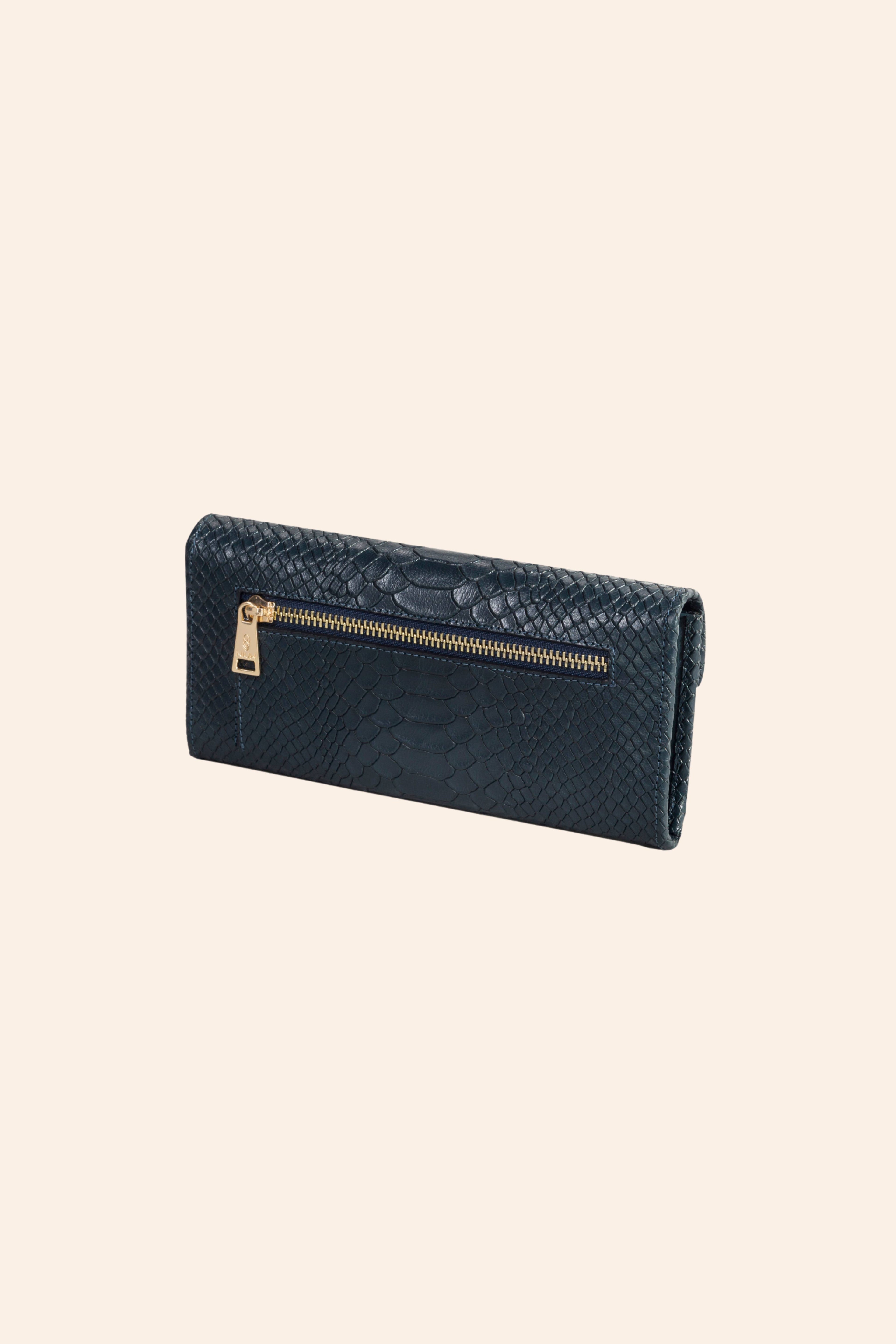Cartera doble compartimento de piel Pibi