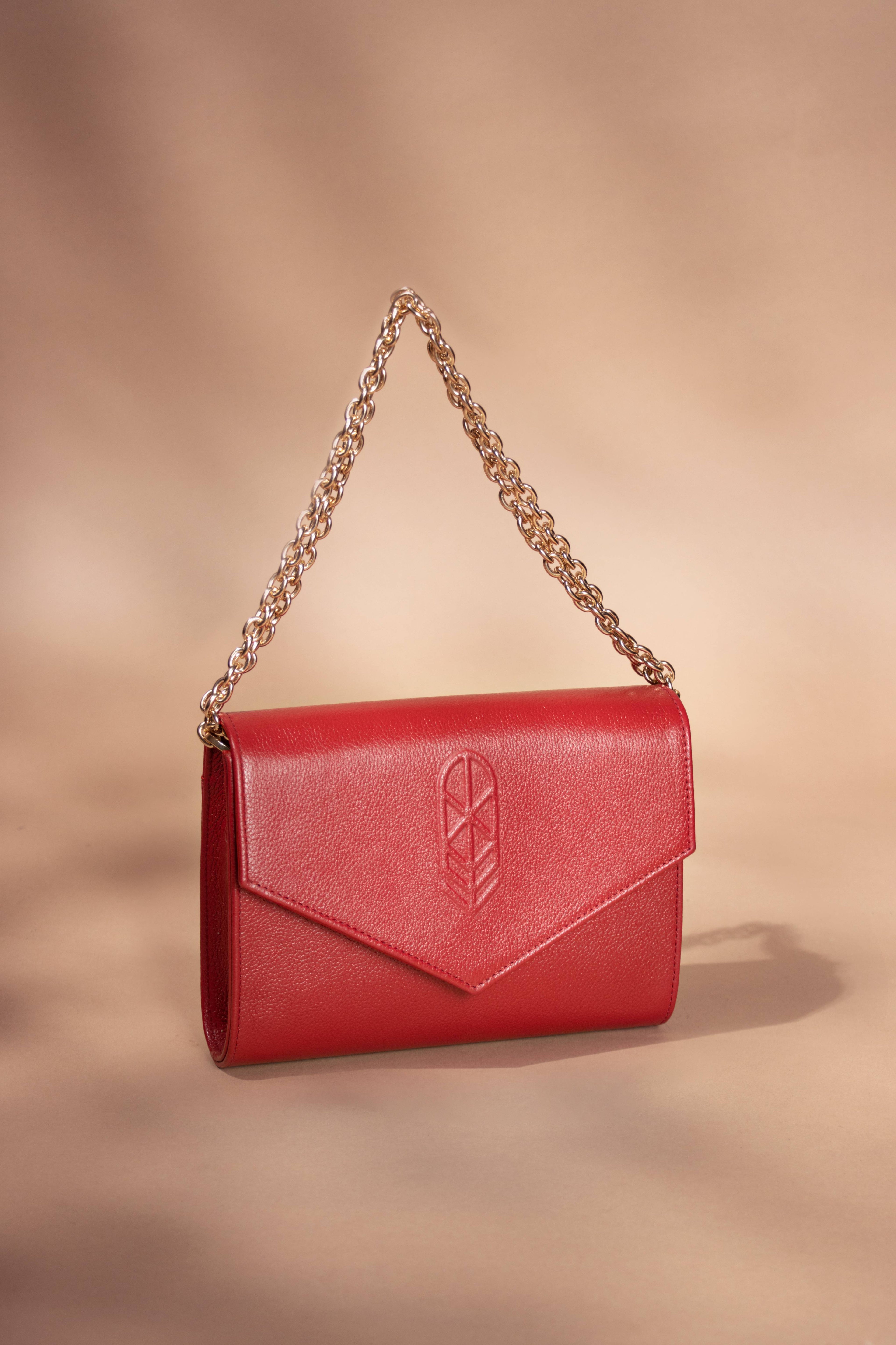 Bolsa crossbody de piel Cardenal
