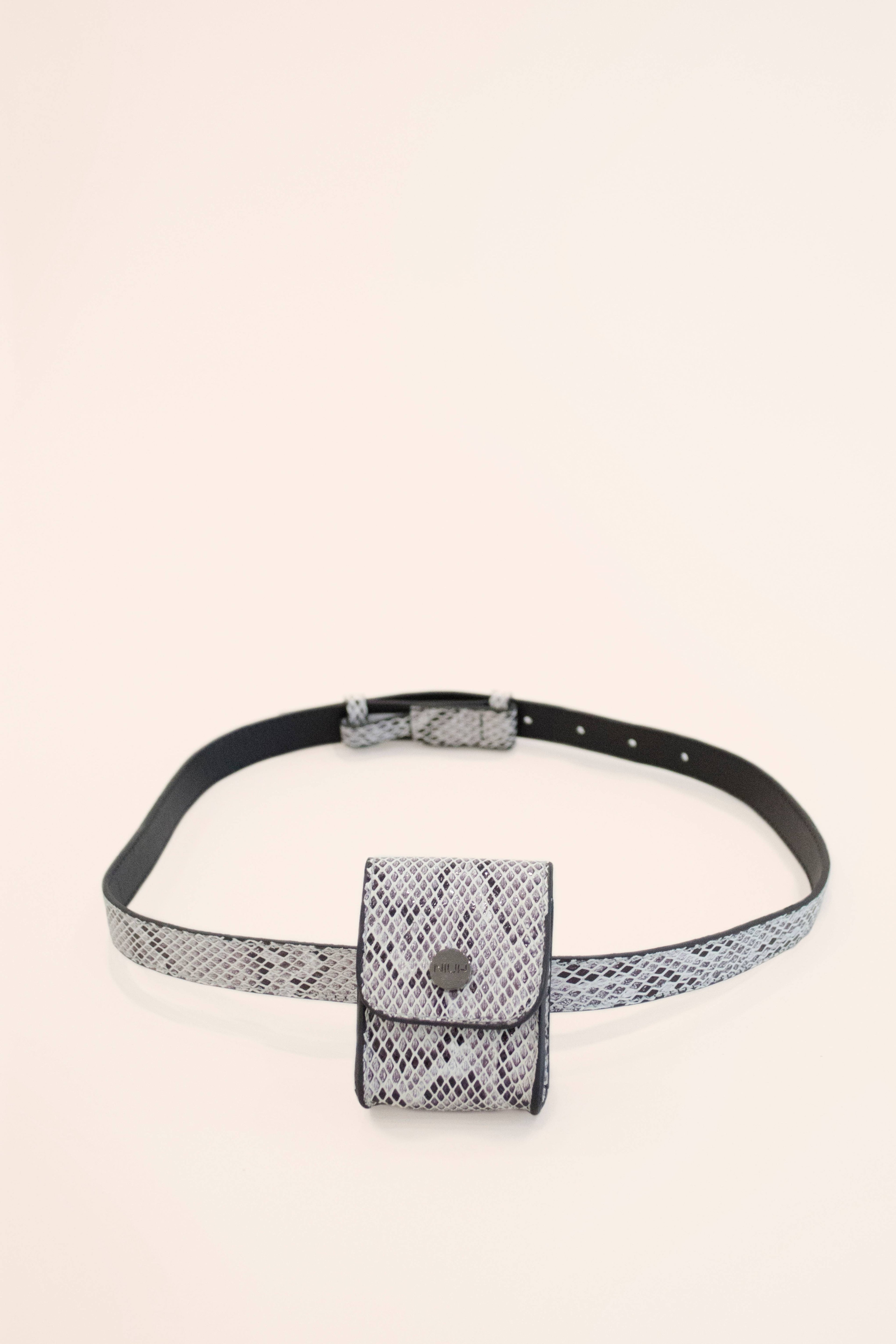 Mini bolso cinturón de piel Perlita