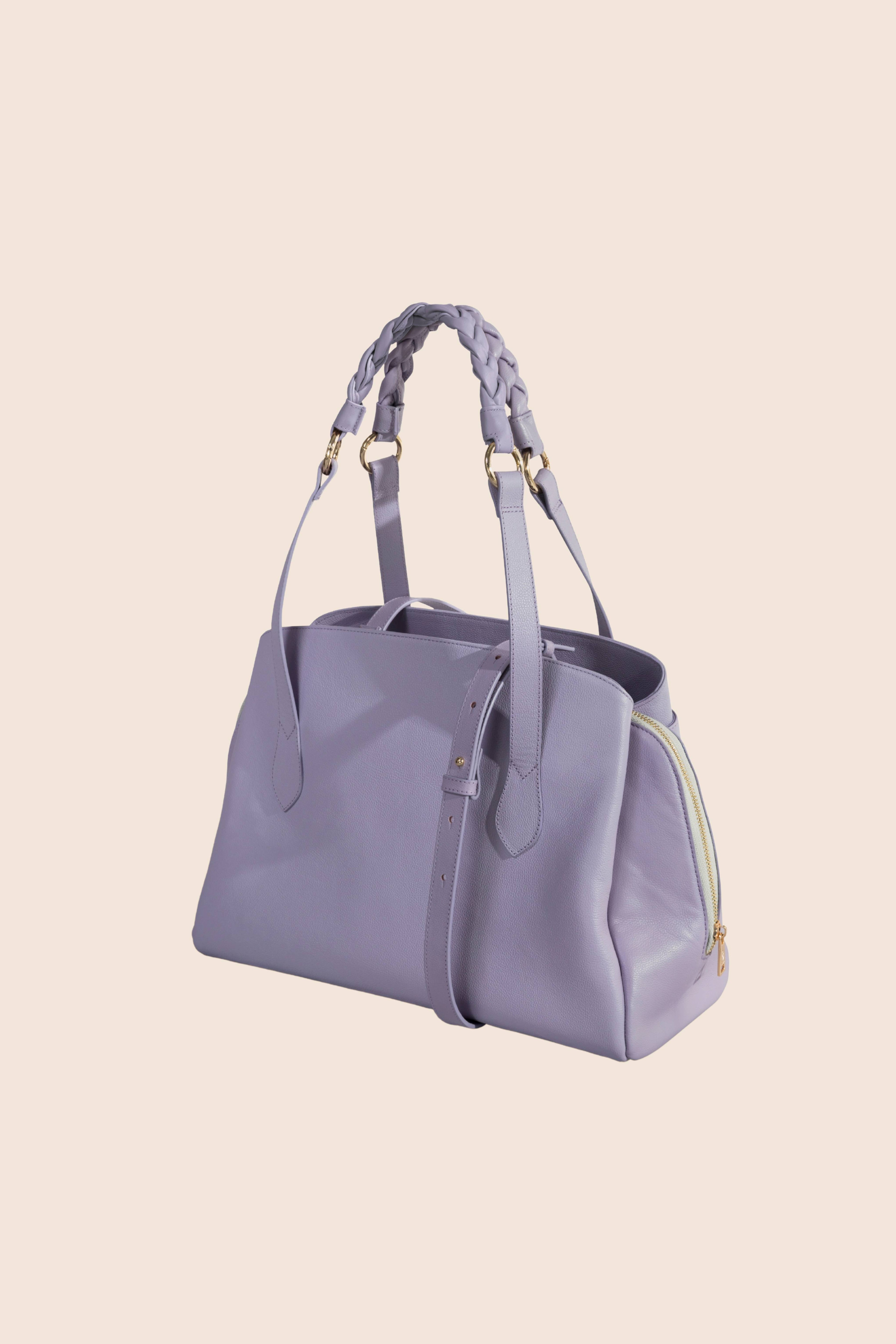 Bolsa tote de piel con textura Ninfa