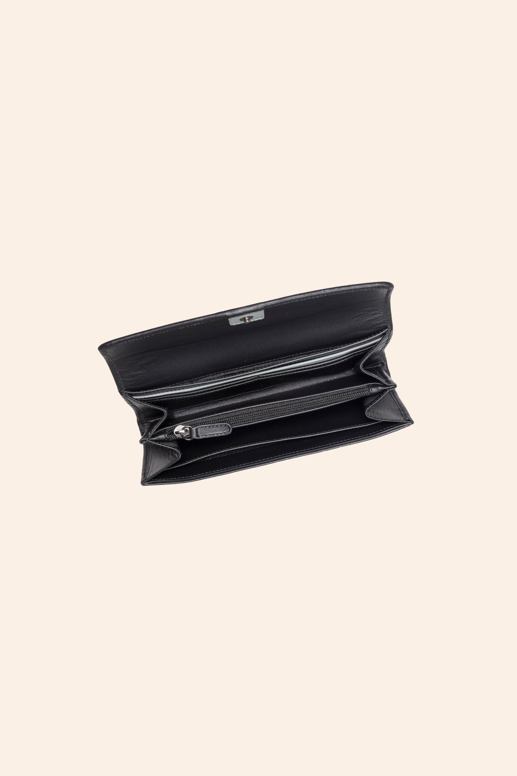 Cartera doble compartimento de piel Pibi