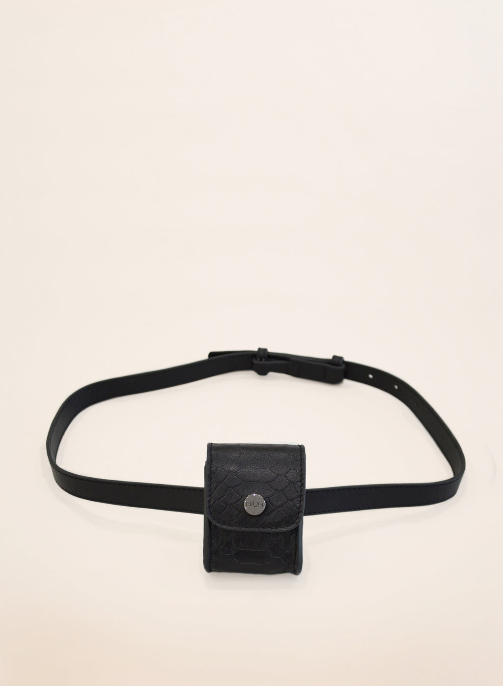 Mini bolso cinturón de piel Perlita