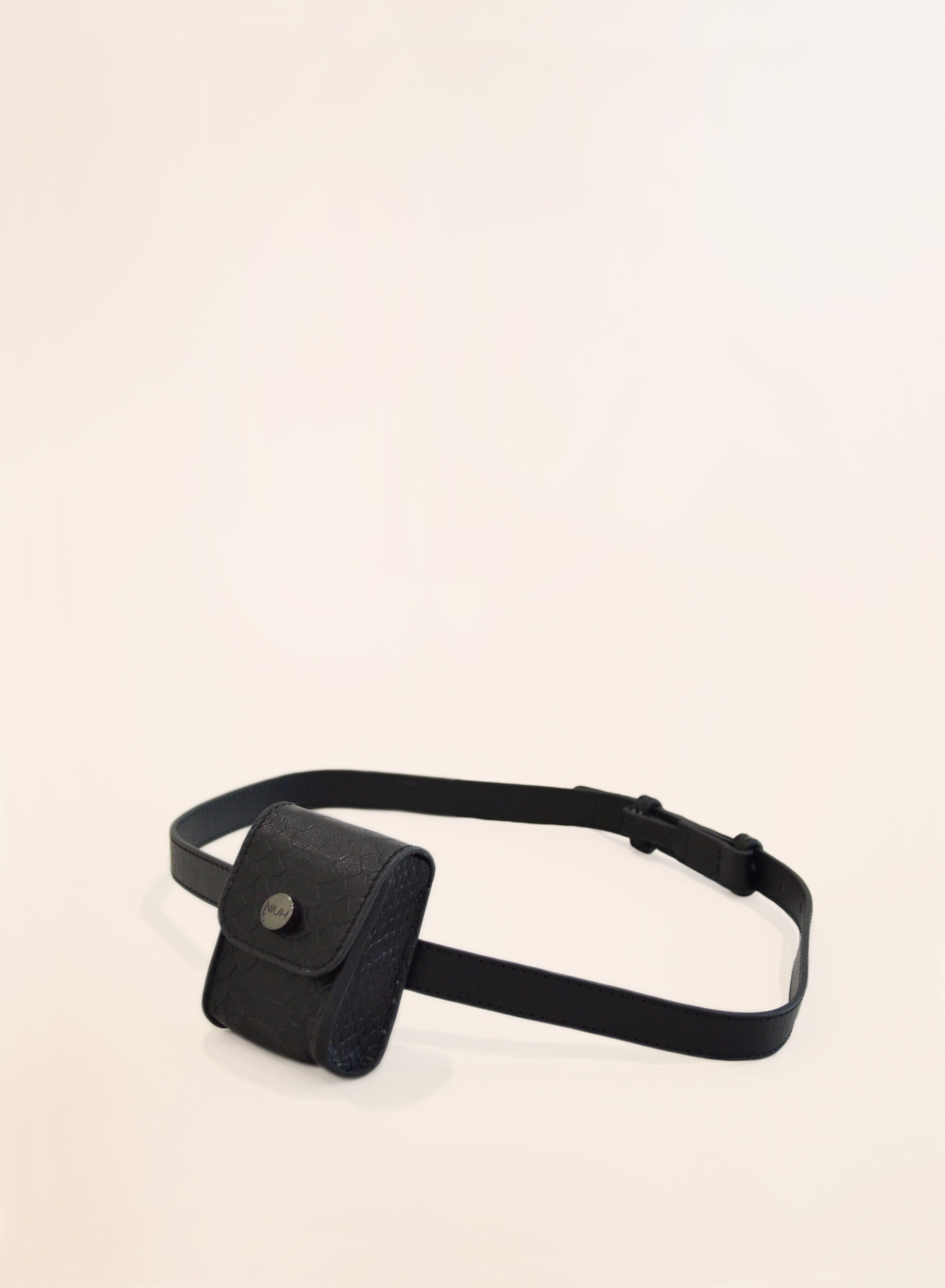 Mini bolso cinturón de piel Perlita