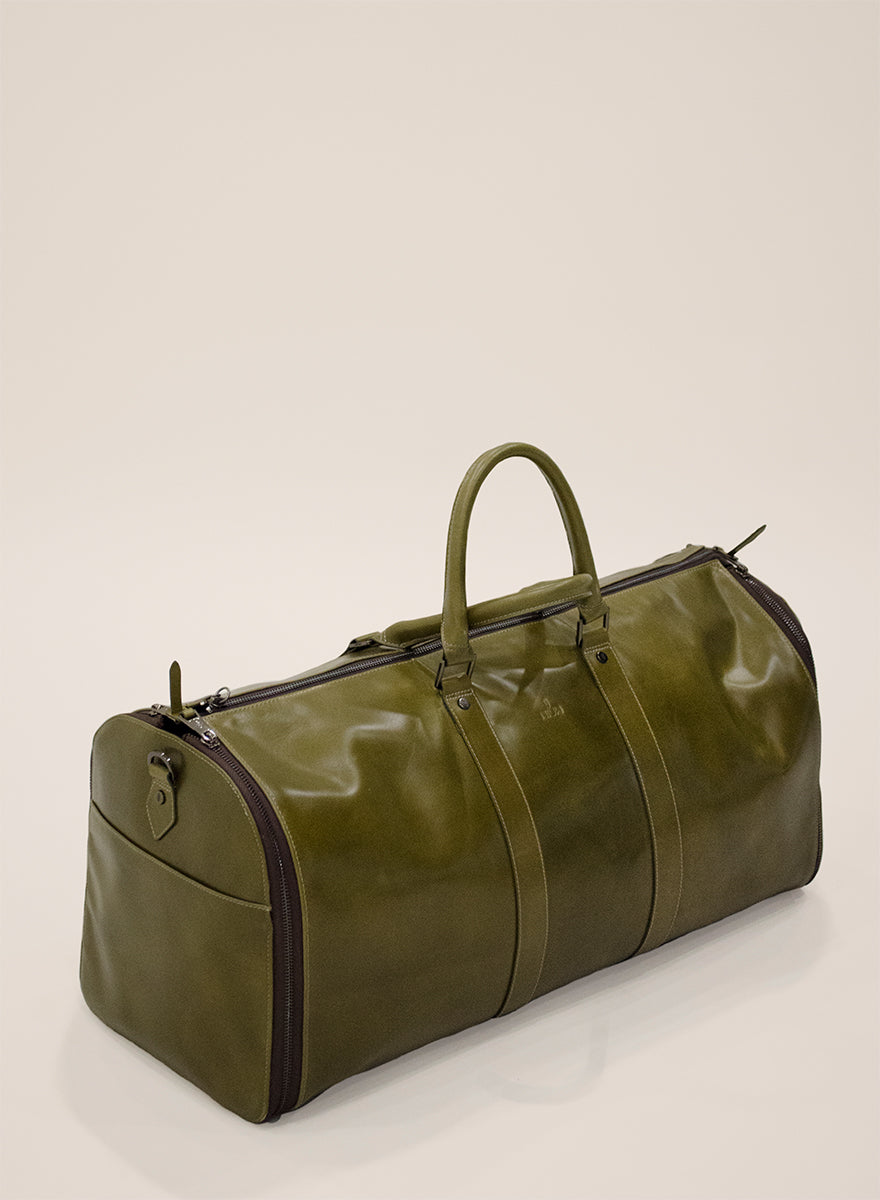 Bolsa tote de piel con portatraje Junco