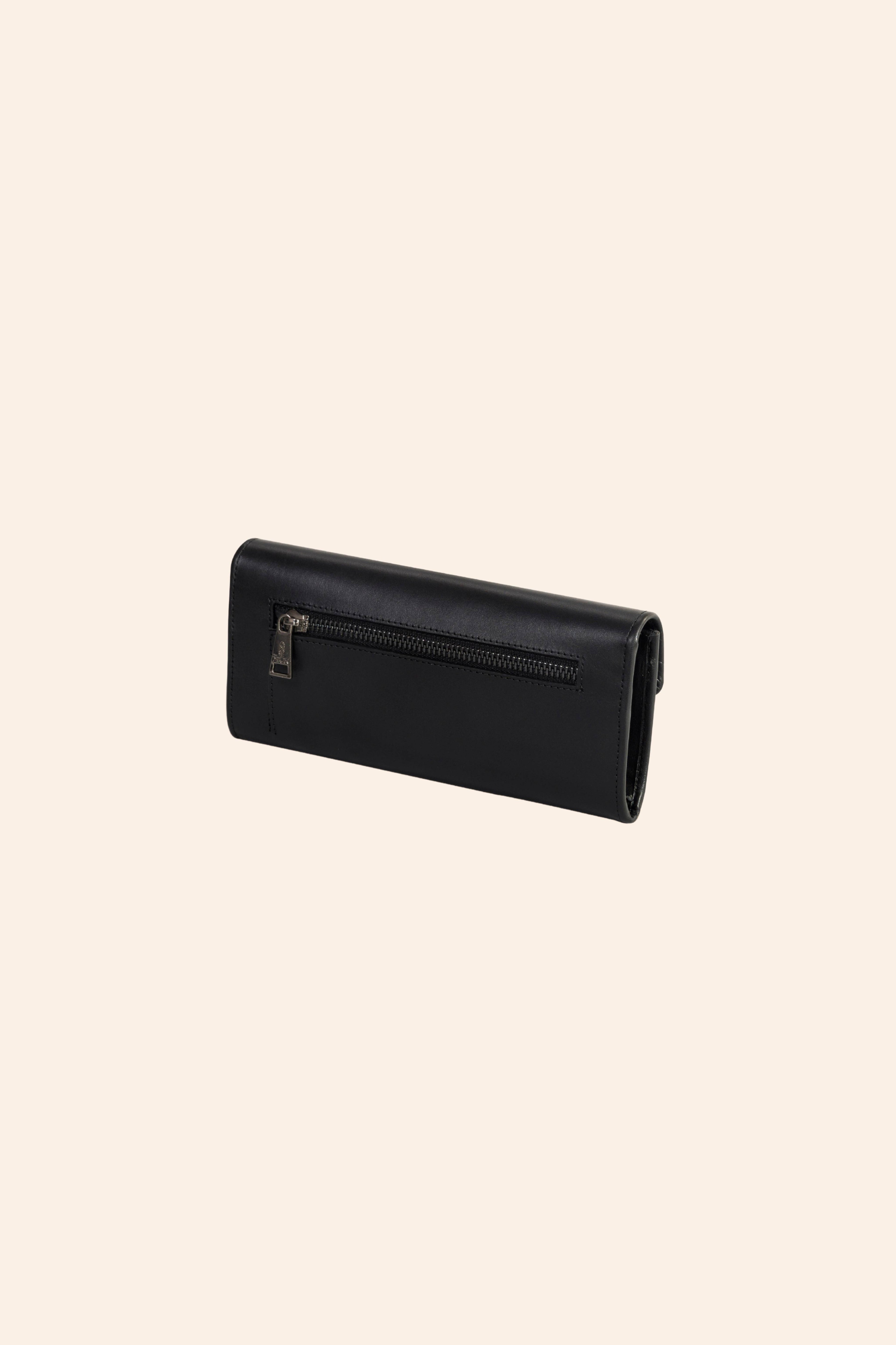 Cartera doble compartimento de piel Pibi