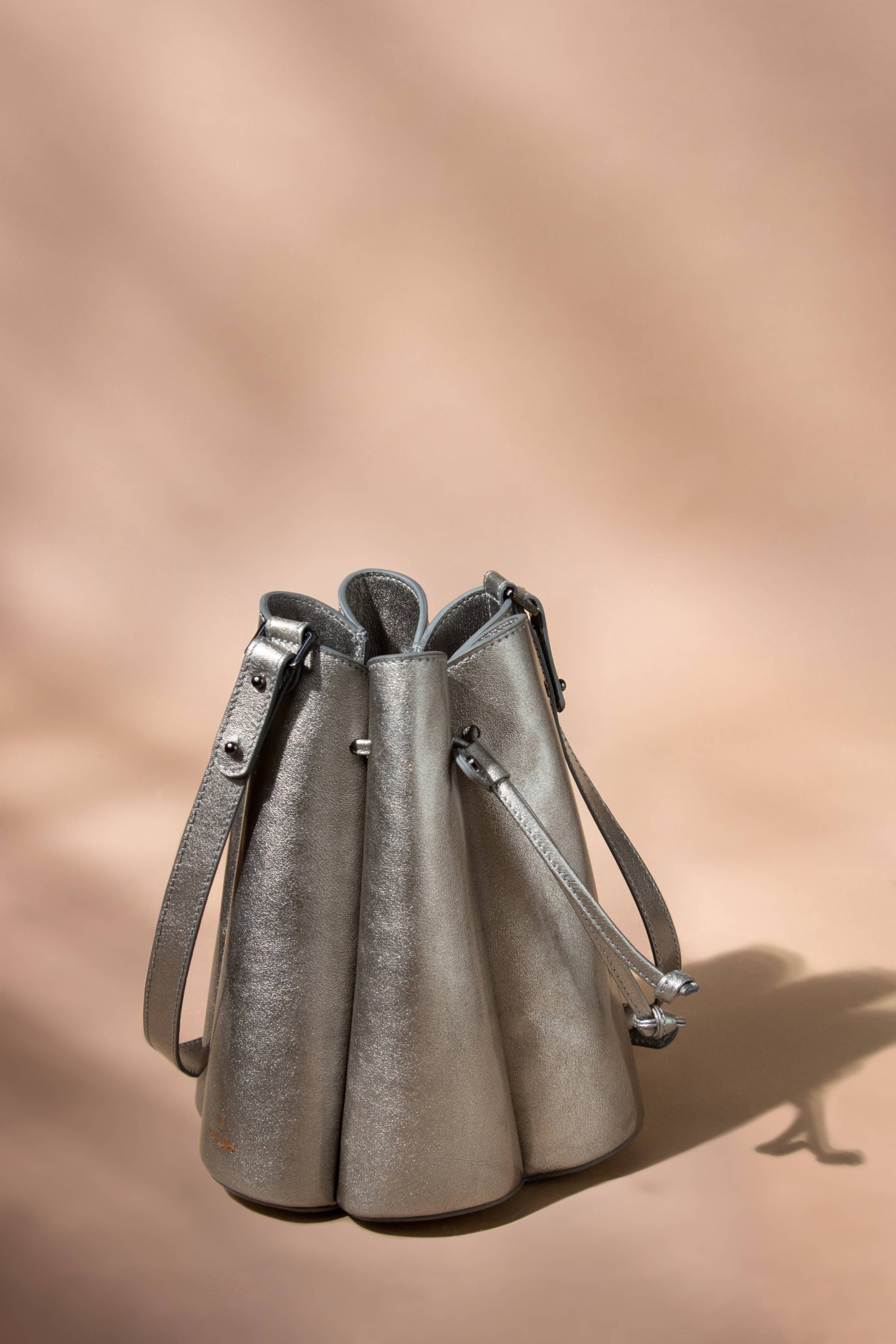 Bolsa Alondra bucket de piel