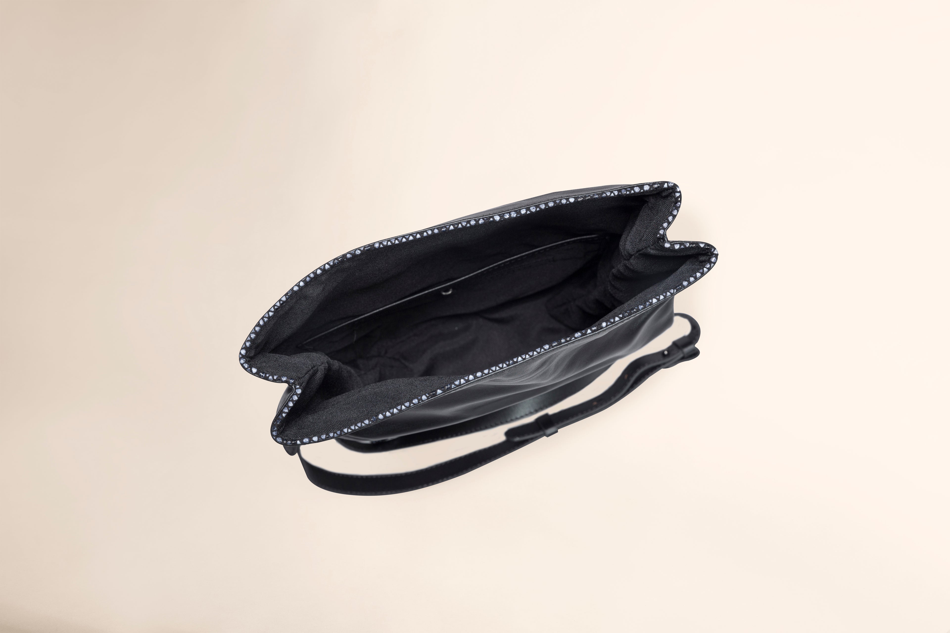 Bolsa crossbody de piel con textura Toquí