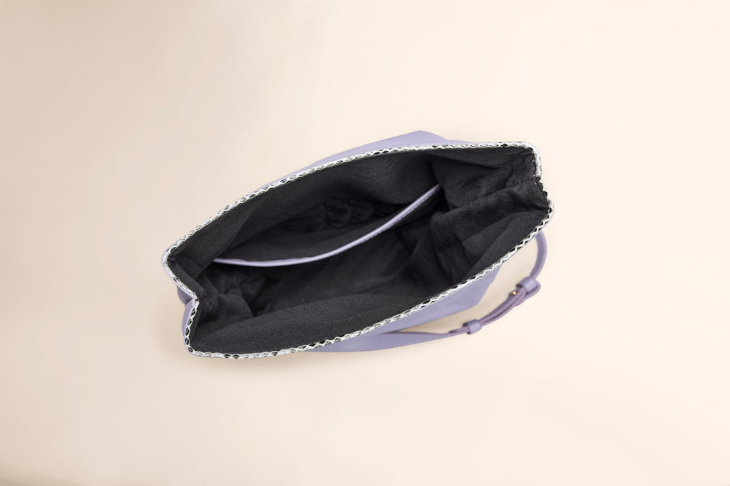 Bolsa crossbody de piel con textura Toquí