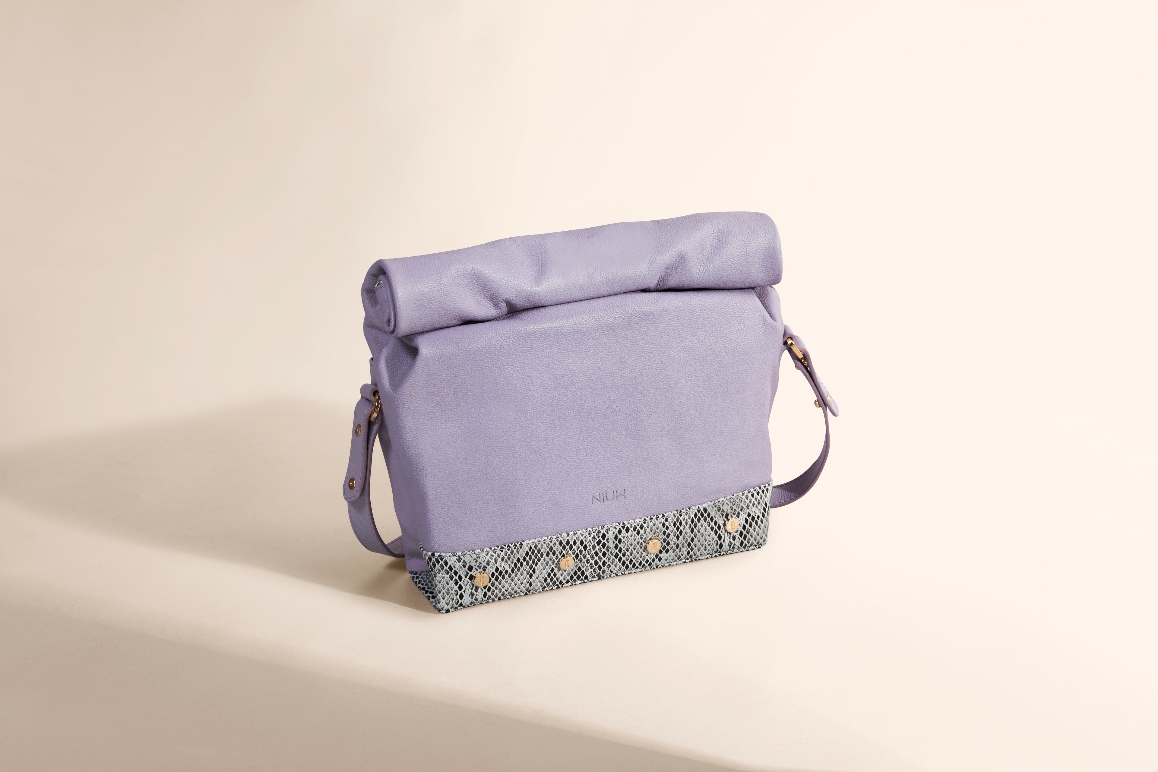 Bolsa crossbody de piel con textura Toquí