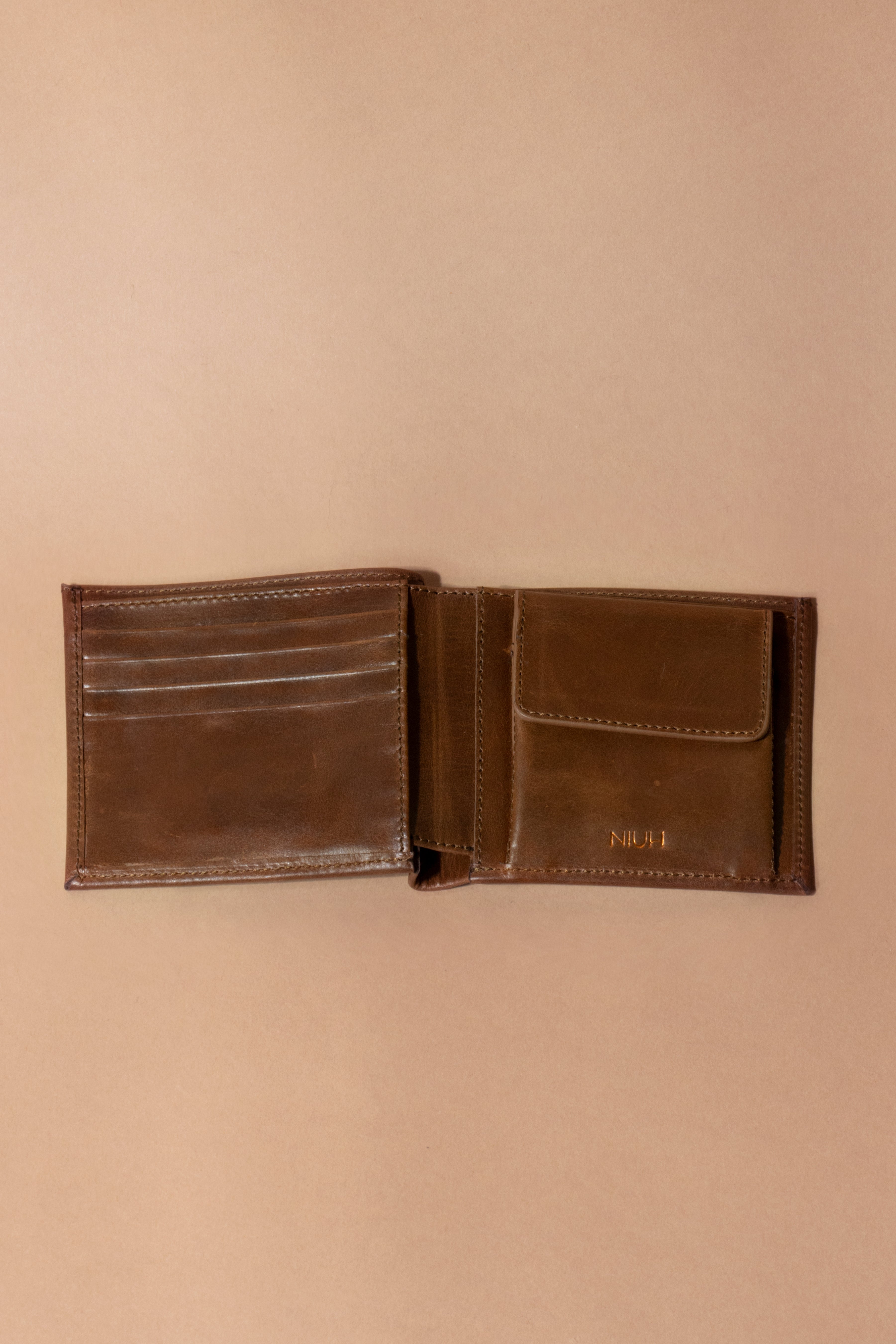 Cartera de piel Tordo