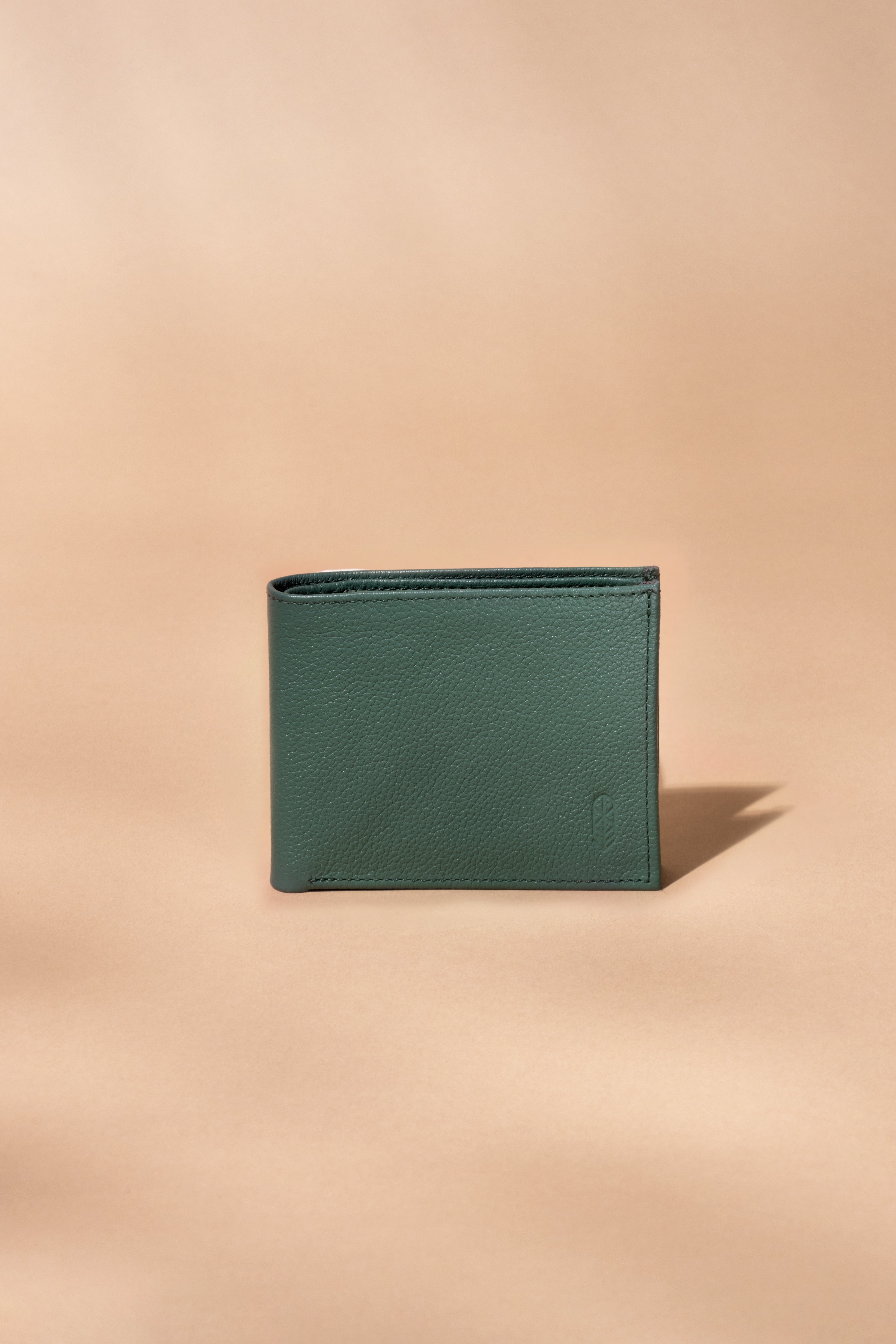 Cartera de piel Tordo