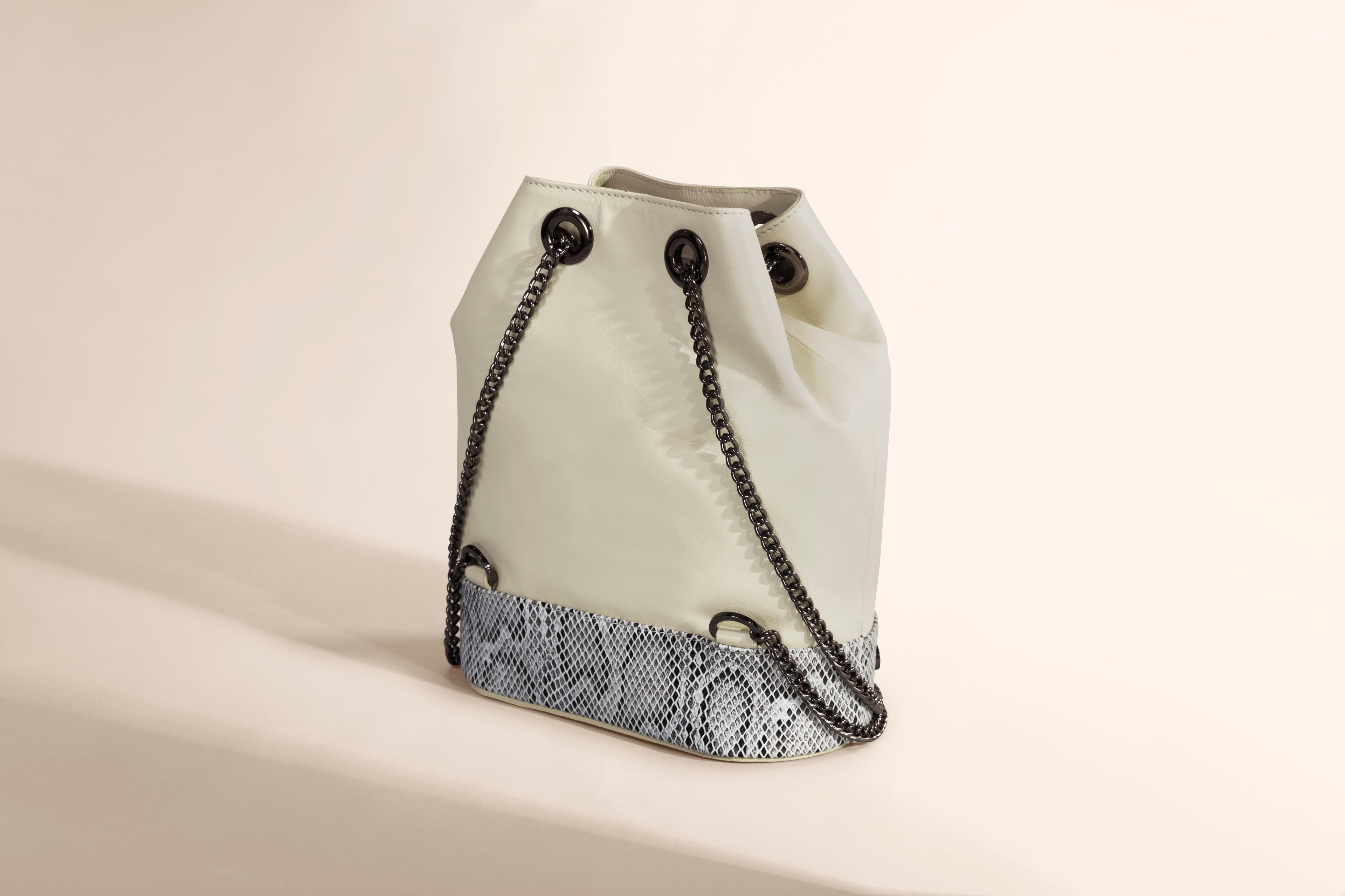 Bolsa tote de piel con textura Zorzal