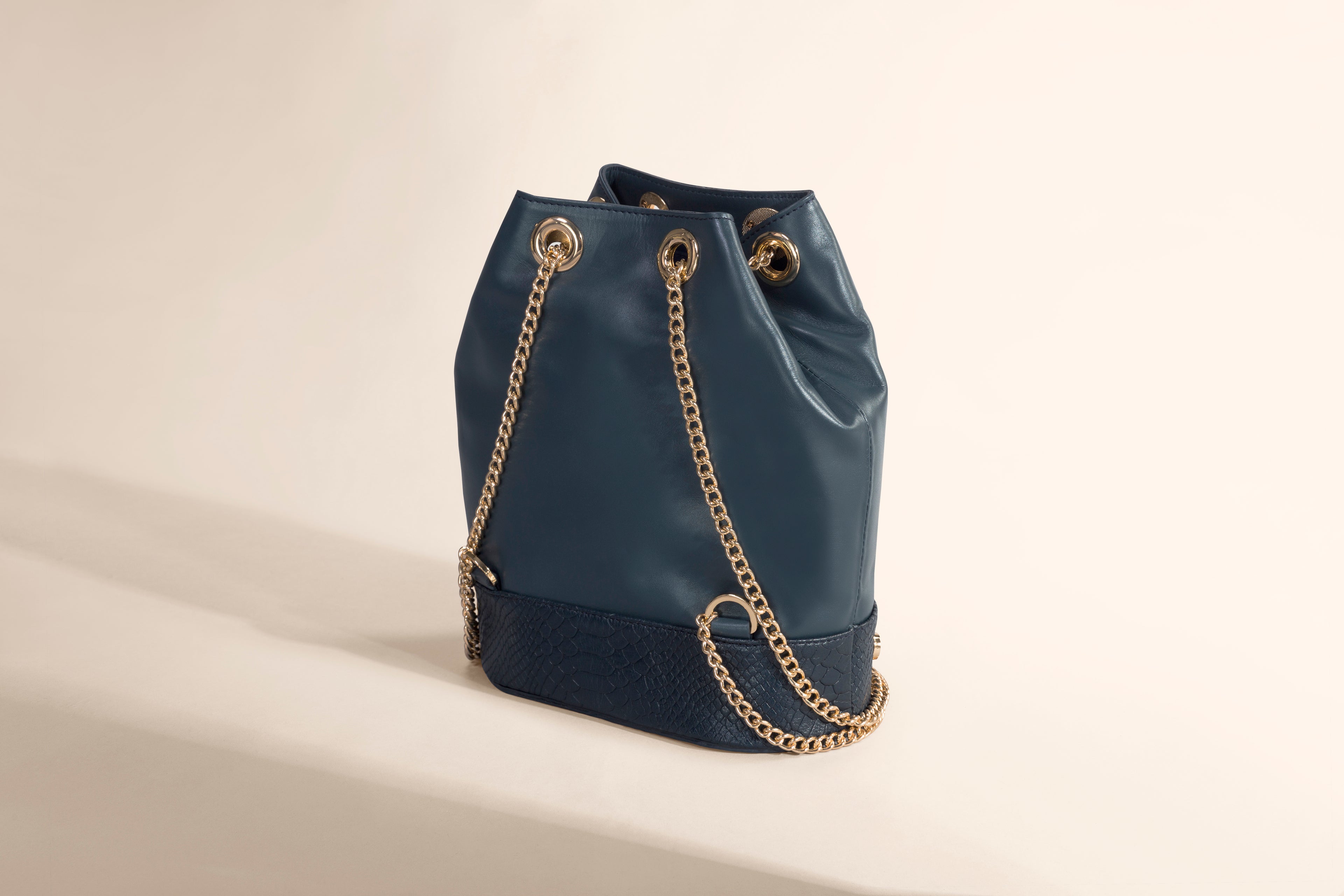 Bolsa tote de piel con textura Zorzal