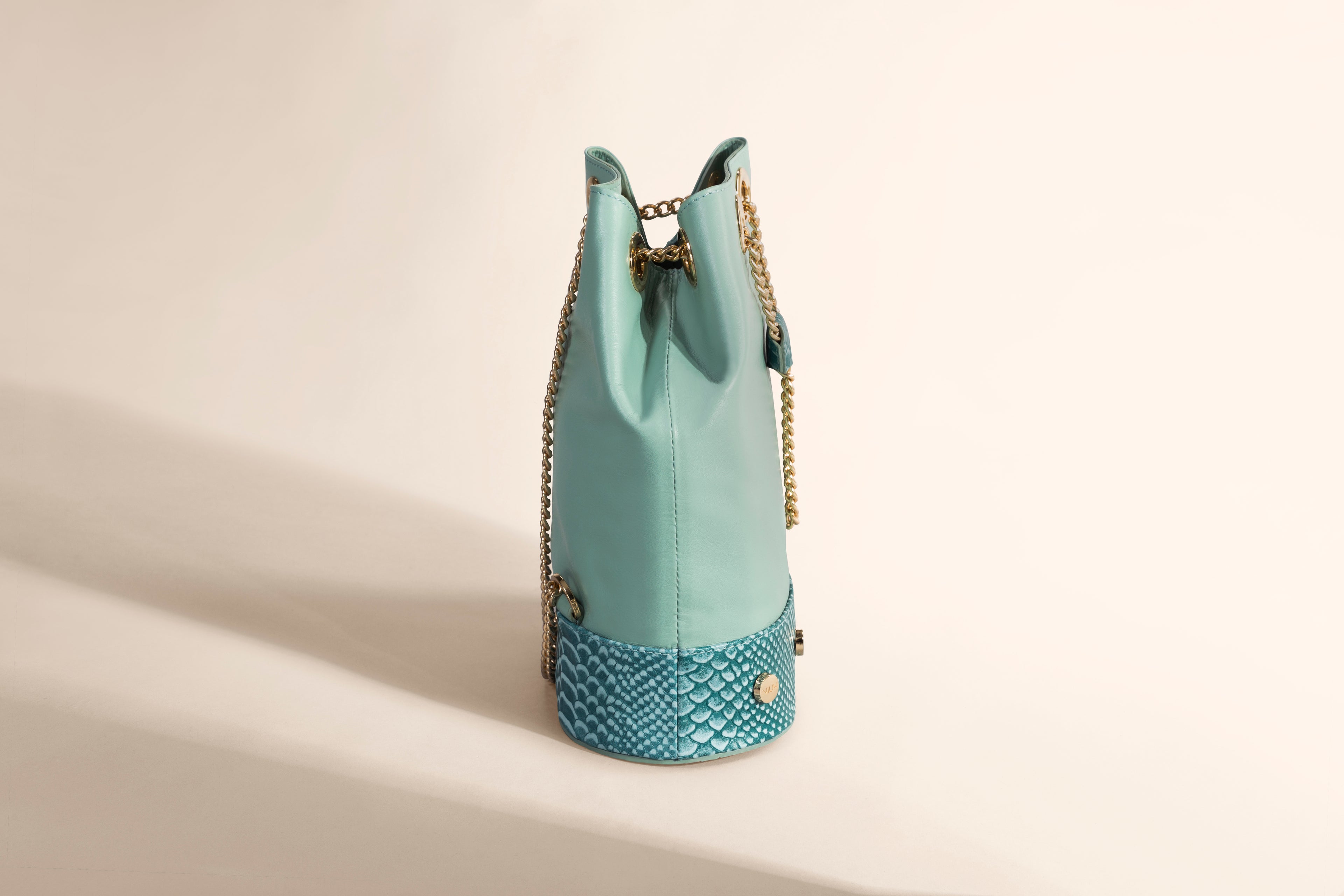 Bolsa tote de piel con textura Zorzal
