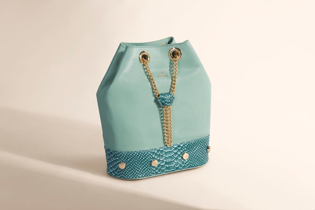 Bolsa tote de piel con textura Zorzal